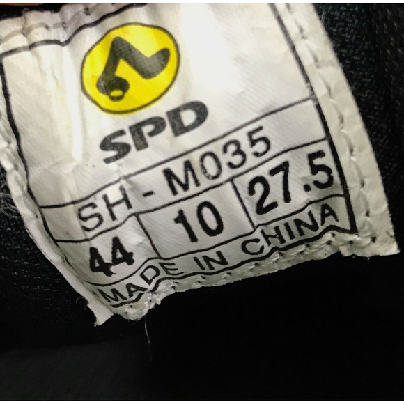 Shimano Mens Cycling Cleats US 10 EUR 44 Beige Tan Black Lace Up SH-M035 - Picture 9 of 9